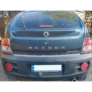 Хром Накладки на Задние Фонари (2 шт, пластик) SsangYong Action 2005-2018 гг. фото 2