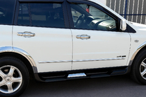 SsangYong Kyron 2005-2014 гг. Хромированные Накладки на Ручки Дверей (4 шт, пластик) фото 1