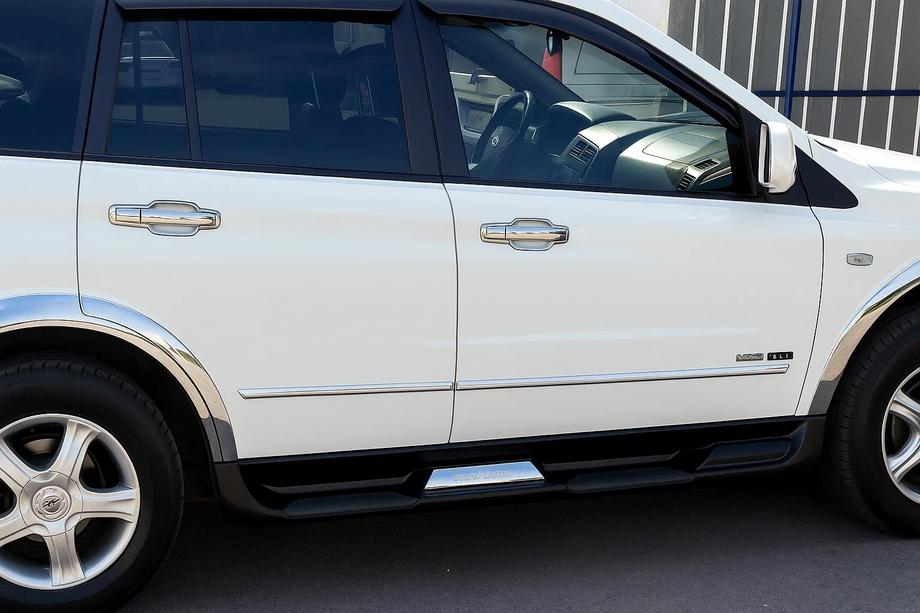 Ssang Yong Rodius Хромированные Накладки на Ручки Дверей (4 шт, пластик) Image