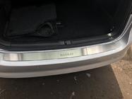 Volkswagen Passat B7 2012-2015 гг. Накладка на задний бампер Nataniko (нержавейка) фото 4
