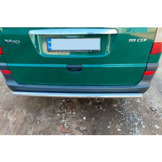 Задняя дуга AK002 (нерж. сталь) Mercedes Vito W639 2004-2014 гг. фото 3