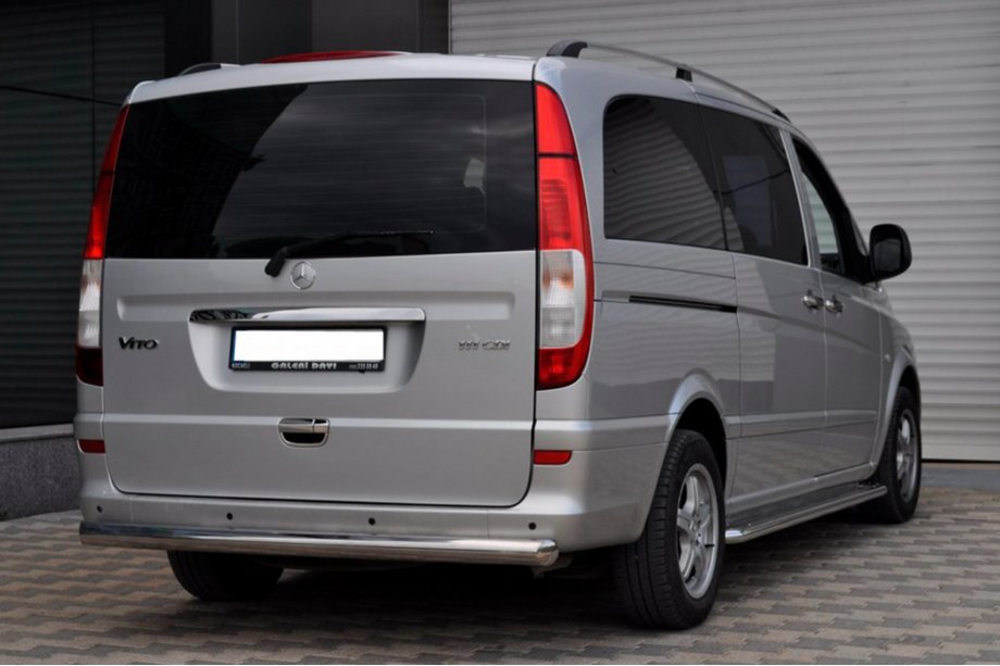 Mercedes Vito W639 2004-2014 гг. Задняя дуга AK002 (нерж. сталь) Фото 6