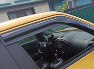Nissan Juke 2010-2019 гг. Ветровики на окна (4 шт., Sunplex Sport) фото 6