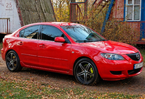 Mazda 3 2003-2009 гг. Окантовка окон нержавейка (4 шт) Хэтчбек фото 2
