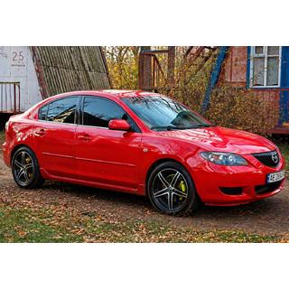 Окантовка окон нержавейка (4 шт) Mazda 3 2003-2009 гг. фото 2