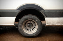 Volkswagen Crafter 2006-2016 гг. Широкие накладки на арки (4 шт, черные) фото 2
