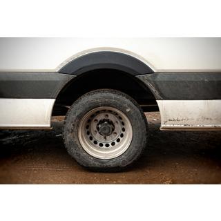 Широкие накладки на арки (4 шт, черные) Volkswagen Crafter 2006-2016 гг. фото 2