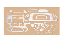 Mercedes Sprinter W901/902/903/904/905 1995–2006 гг. Накладки на панель приборов (Meric) для cdi 2000-2006 Алюминий фото 6