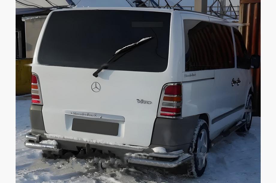 Mercedes Vito W638 1996-2003 гг. Хромированные Накладки на Задние Фонари (2 шт, Нержавейка) Image