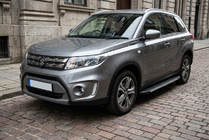Suzuki Vitara 2015- гг. Боковые Подножки Duru (2 шт., Алюминий) фото 1