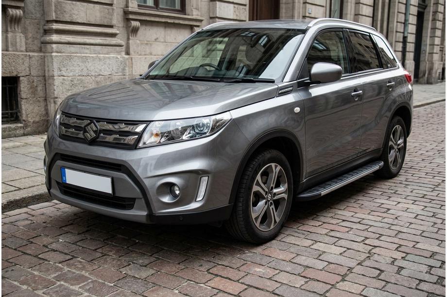 Suzuki Vitara 2015- гг. Боковые Подножки Duru (2 шт., Алюминий) Image