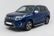 Suzuki Vitara 2015- гг. Боковые Подножки Fullmond (2 шт., Алюминий) фото 1