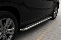 Suzuki Vitara 2015- гг. Боковые Подножки Maydos V2 (2 шт., Алюминий и Нержавейка) фото 1