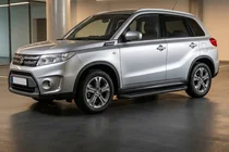 Suzuki Vitara 2015- гг. Боковые Подножки Tayga Black (2 шт., Алюминий) фото 1