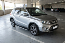 Suzuki Vitara 2015- гг. Боковые Подножки BlackLine (2 шт., Алюминий) фото 1