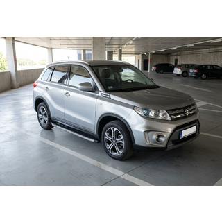 Боковые Подножки BlackLine (2 шт., Алюминий) Suzuki Vitara 2015- гг. фото 1