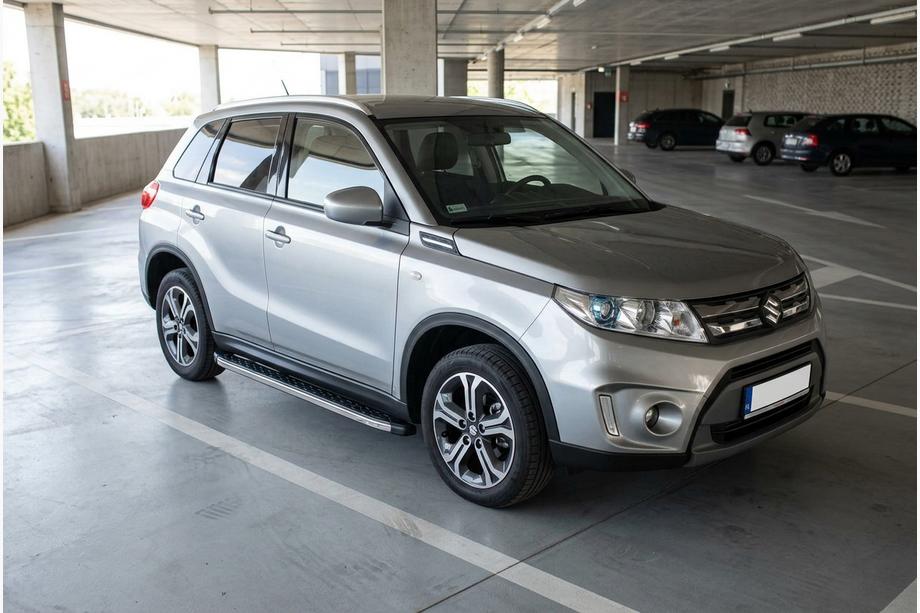 Suzuki Vitara 2015- гг. Боковые Подножки BlackLine (2 шт., Алюминий) Image