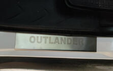 Mitsubishi Outlander 2006-2012 гг. Накладки на пороги Carmos (4 шт, нержавейка) фото 2