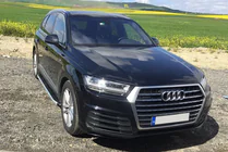 Audi Q7 2015–2026 гг. Боковые Подножки Fullmond (2 шт., Алюминий) фото 3