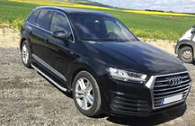 Audi Q7 2015–2026 гг. Боковые Подножки Fullmond (2 шт., Алюминий) фото 1