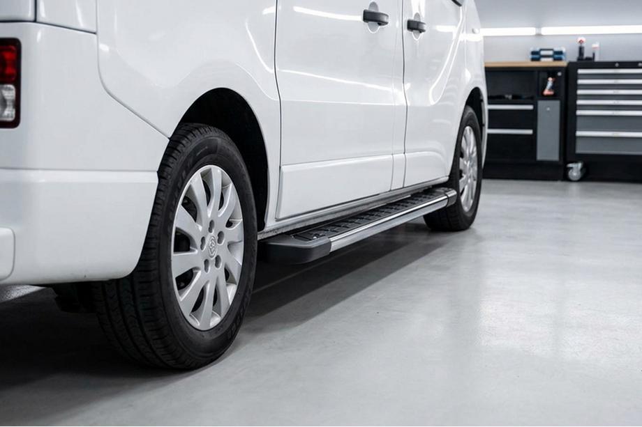 Fiat Talento 2016- гг. Боковые пороги RedLine V1 (2 шт., алюминий) Image