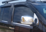Nissan Navara 2006-2015 гг. Накладки на Зеркала (2 шт, Пластик) фото 3