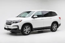 Honda Pilot 2015-2022 гг. Боковые Подножки Maydos V1 (2 шт., Алюминий и Нержавейка) фото 1