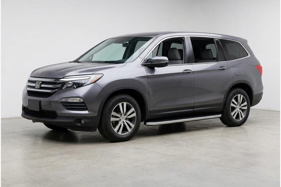 Honda Pilot 2015-2022 гг. Боковые Подножки Tayga Grey (2 шт., Алюминий) Image