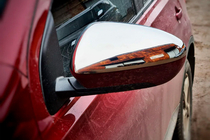 Nissan Qashqai 2007-2010 гг. Накладки на зеркала (2 шт, Нержавеющая сталь) фото 6