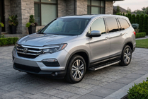 Honda Pilot 2015-2022 гг. Боковые Подножки Maya (2 шт., Алюминий) фото 1
