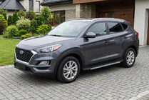 Hyundai Tucson TL 2016-2021 гг. Боковые Подножки Duru (2 шт., Алюминий) фото 1