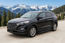 Hyundai Tucson TL 2016-2021 гг. Боковые Подножки RedLine Black (2шт) фото 1