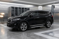 Kia Sorento III UM 2014-2020 гг. Боковые Подножки Line (2 шт., Алюминий) фото 1