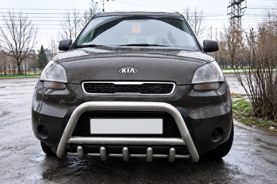 Kia Soul II 2013-2018 гг. Кенгурятник (нерж) 60 мм Image