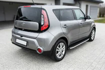 Kia Soul II 2013-2018 гг. Боковые Подножки Fullmond (2 шт, алюминий) фото 1