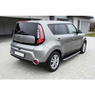 Боковые Подножки Fullmond (2 шт, алюминий) Kia Soul II 2013-2018 гг. фото 1