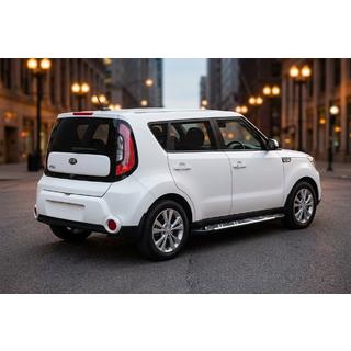 Боковые Подножки Sunrise (2 шт., Алюминий) Kia Soul II 2013-2018 гг. фото 1