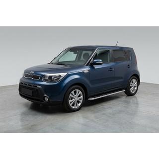 Боковые Подножки Maydos V1 (2 шт., Алюминий и Нержавейка) Kia Soul II 2013-2018 гг. фото 1