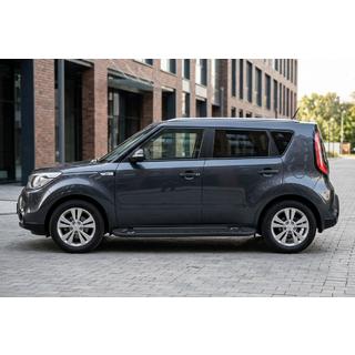 Боковые Подножки RedLine Black (2 шт., Алюминий) Kia Soul II 2013-2018 гг. фото 1
