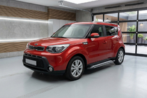 Kia Soul II 2013-2018 гг. Боковые Подножки Rainbow (2 шт., Алюминий) фото 1