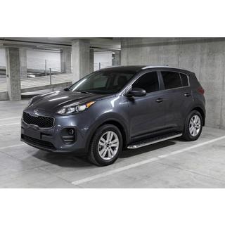 Боковые Подножки Maydos V1 (2 шт., Алюминий и Нержавейка) Kia Sportage 2015-2021 гг. фото 1