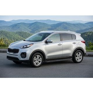 Боковые Подножки RedLine Black (2 шт., Алюминий) Kia Sportage 2015-2021 гг. фото 1