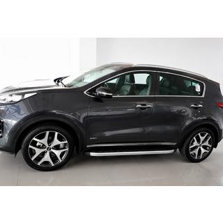 Боковые Подножки Fullmond (2 шт., Алюминий) Kia Sportage 2015-2021 гг. фото 1