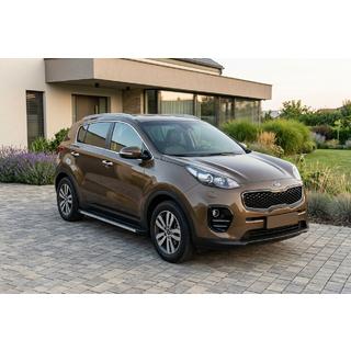 Боковые Подножки Maya V1 (2 шт., Алюминий) Kia Sportage 2015-2021 гг. фото 1