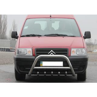 Кенгурятник WT003 (нержавейка) Peugeot Expert 1995-2007 гг. фото 3