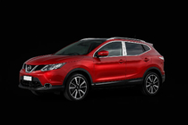 Nissan Qashqai 2014-2021 гг. Хромированные Накладки на Дверные Стойки (4 шт, Нерж Сталь) фото 3