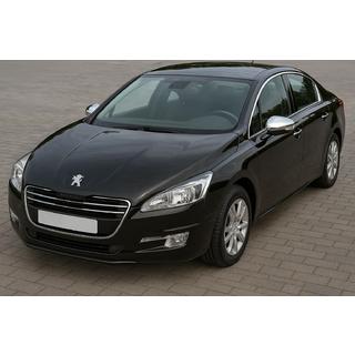 Накладки на Зеркала (2 шт, Нержавеющая Сталь) Peugeot 508 2010-2018 гг. фото 2