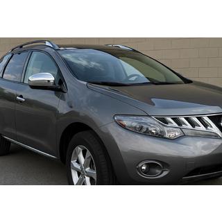 Накладки на Зеркала Нержавеющая Сталь (2008-2010, 2 шт) Nissan Murano 2002-2008 гг. фото 3