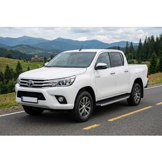 Боковые Подножки Fullmond (2 шт., Алюминий) Toyota Hilux 2015- гг. фото 1