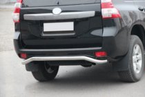 Toyota Land Cruiser Prado 150 2009-2023 гг. Задняя дуга AK008 (нержавейка) фото 4